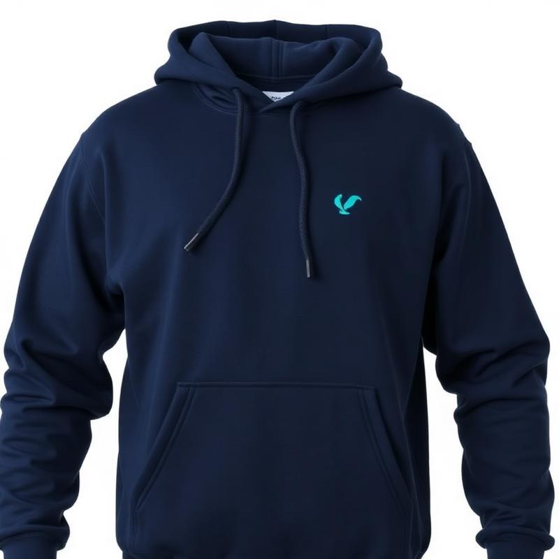 Marinblå klubbhoodie